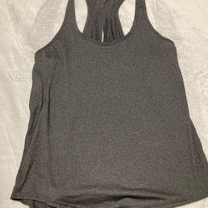 dark grey Lululemon activewear tank top